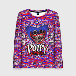 Лонгслив женский Huggy Wuggy: Poppy Pattern, цвет: 3D-принт