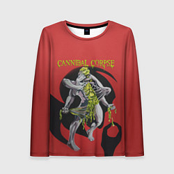 Лонгслив женский Horror Skull Cannibal Corpse, цвет: 3D-принт