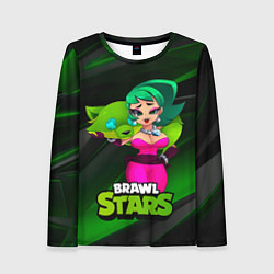 Лонгслив женский LOLA BRAWLSTARS dark green, цвет: 3D-принт