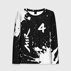Лонгслив женский МИР4 Краска, цвет: 3D-принт