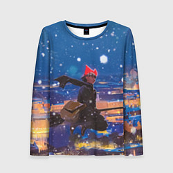 Женский лонгслив Ведьмина служба доставки