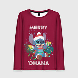 Лонгслив женский Merry ohana, цвет: 3D-принт