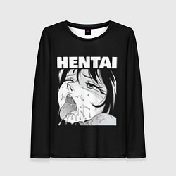 Лонгслив женский HENTAI девочка ahegao, цвет: 3D-принт