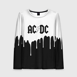 Женский лонгслив ACDC подтёки