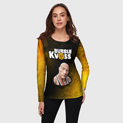 Лонгслив женский BUBBLE KVASS - СКАЛА Пламя, цвет: 3D-принт — фото 2