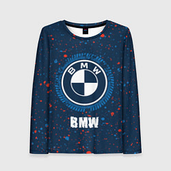 Лонгслив женский BMW BMW Брызги, цвет: 3D-принт