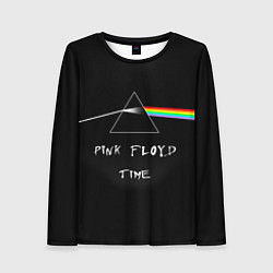 Лонгслив женский PINK FLOYD TIME ПИНК ФЛОЙД ЛОГОТИП, цвет: 3D-принт