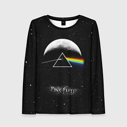 Лонгслив женский PINK FLOYD LOGO ПИНК ФЛОЙД ЗВЕЗДЫ, цвет: 3D-принт