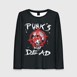 Лонгслив женский Punks Not Dead Анархия, цвет: 3D-принт