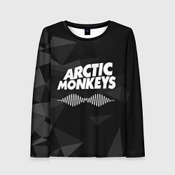 Лонгслив женский Arctic Monkeys Серая Геометрия, цвет: 3D-принт