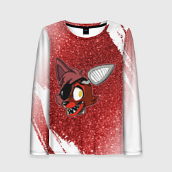 Лонгслив женский FNAF - ФОКСИ - Краска, цвет: 3D-принт