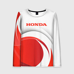 Лонгслив женский Хонда HONDA, цвет: 3D-принт