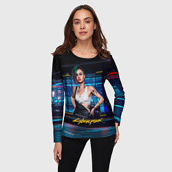 Лонгслив женский Judy Джуди Cyberpunk 2077, цвет: 3D-принт — фото 2