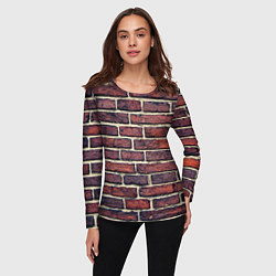 Лонгслив женский Brick Wall, цвет: 3D-принт — фото 2
