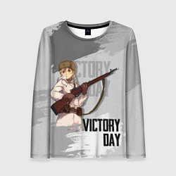Лонгслив женский Victory day, цвет: 3D-принт