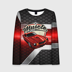 Женский лонгслив Muscle Красная классика авто