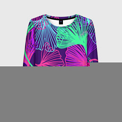 Лонгслив женский Neon color pattern Fashion 2023, цвет: 3D-принт