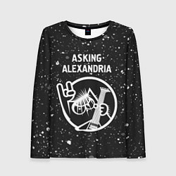 Лонгслив женский Asking Alexandria - КОТ - Краска, цвет: 3D-принт