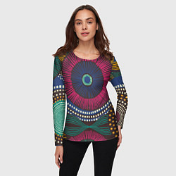 Лонгслив женский Африка Орнамент, цвет: 3D-принт — фото 2