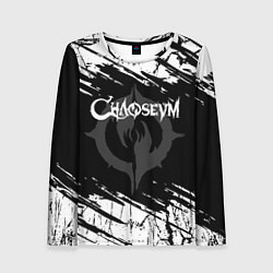 Лонгслив женский Chaoseum Logo Grunge, цвет: 3D-принт