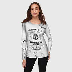 Лонгслив женский Manchester United Football Club Number 1 Legendary, цвет: 3D-принт — фото 2