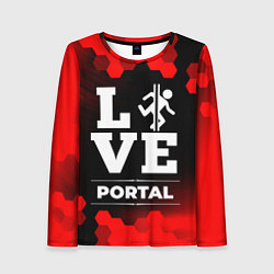 Лонгслив женский Portal Love Классика, цвет: 3D-принт