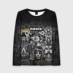 Лонгслив женский Большой принт группы OASIS, цвет: 3D-принт