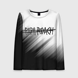 Лонгслив женский Papa roach Streak logo, цвет: 3D-принт