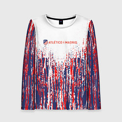 Женский лонгслив АТЛЕТИКО МАДРИД ATLETICO MADRID краска