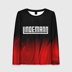 Лонгслив женский Lindemann Red Plasma, цвет: 3D-принт