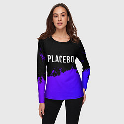 Лонгслив женский Placebo Purple Grunge, цвет: 3D-принт — фото 2