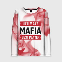 Лонгслив женский Mafia: красные таблички Best Player и Ultimate, цвет: 3D-принт