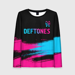 Женский лонгслив Deftones Neon Gradient