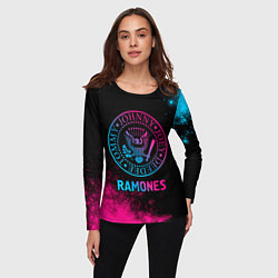 Лонгслив женский Ramones Neon Gradient, цвет: 3D-принт — фото 2
