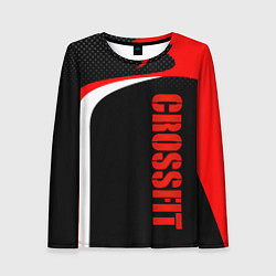 Женский лонгслив CrossFit - Красный спортивный