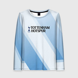 Лонгслив женский Tottenham hotspur Голубые полосы, цвет: 3D-принт