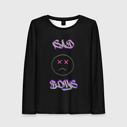 Лонгслив женский Sad Boys логотип, цвет: 3D-принт