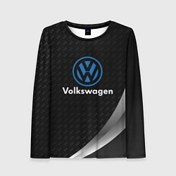 Лонгслив женский Volkswagen абстракция, цвет: 3D-принт
