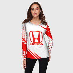 Лонгслив женский Honda - sport, цвет: 3D-принт — фото 2