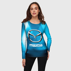 Лонгслив женский Mazda - sport - абстракция, цвет: 3D-принт — фото 2