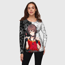 Лонгслив женский Мегумин - Коносуба, цвет: 3D-принт — фото 2