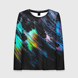 Лонгслив женский Радужное северное сияние, цвет: 3D-принт