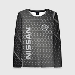 Женский лонгслив Nissan карбон