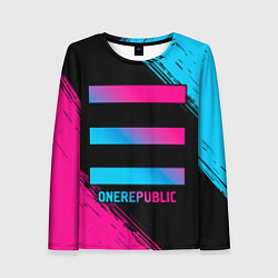 Лонгслив женский OneRepublic - neon gradient, цвет: 3D-принт