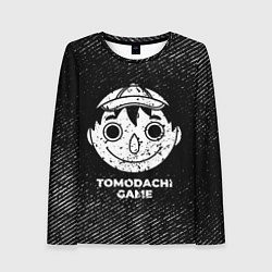 Лонгслив женский Tomodachi Game с потертостями на темном фоне, цвет: 3D-принт