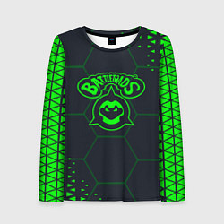 Лонгслив женский Battletoads Абстракция соты, цвет: 3D-принт