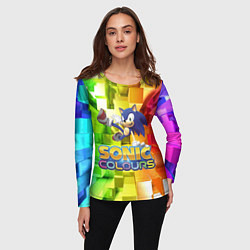 Лонгслив женский Sonic Colours - Hedgehog - Video game, цвет: 3D-принт — фото 2