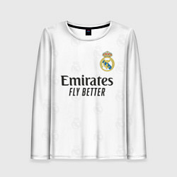 Лонгслив женский Бензема Реал Мадрид форма 20222023, цвет: 3D-принт