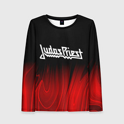 Лонгслив женский Judas Priest red plasma, цвет: 3D-принт
