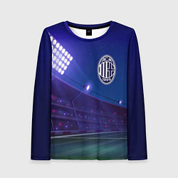 Лонгслив женский AC Milan ночное поле, цвет: 3D-принт